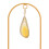 Eisen-Blumenrahmen 43x10 cm gold mit Kabelbindern 6