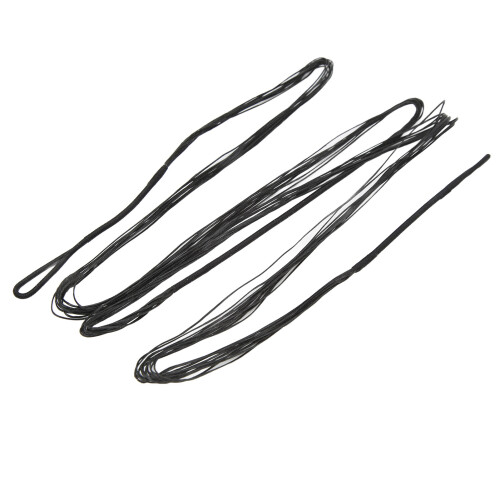 12 Strands Black Archery Bowstring for Recurve Bow 62 Inches