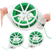 Vine Tie Straps 2 Rolls with Cutter Flexible Durable Gardening Twine for Climbing Plants Outdoor Plant Support