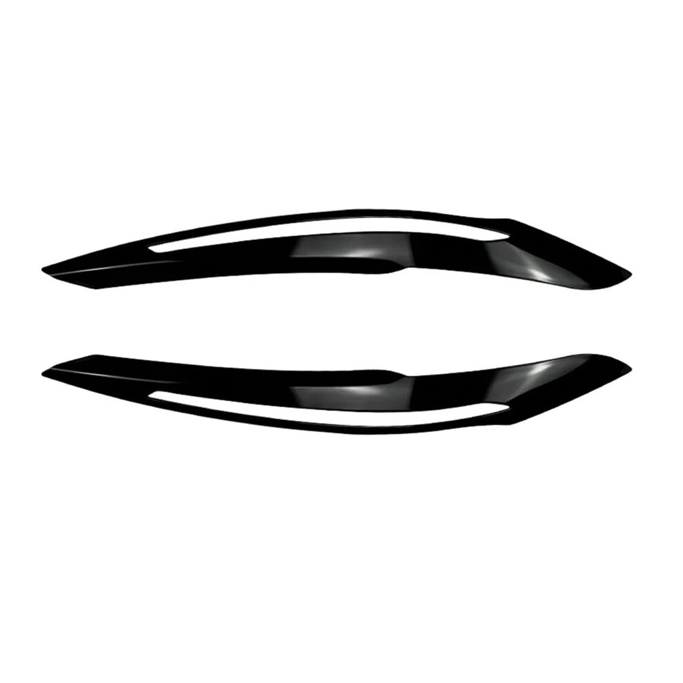 Glossy Front Headlight Eyebrow Eyelids Stickers High Reliability Auto Parts For Bmw 1 Series F20 F21 2011-2014 Black 6482260576534