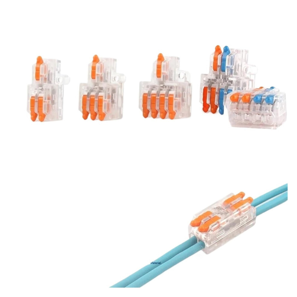 Fast Wire Connector Compact Terminal Block Push-In With Lever, Cable Splicing Connector For Electrical Wiring D1-2To 6947110025797