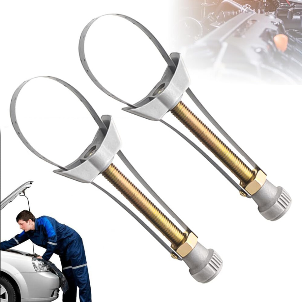 Auto Car Diameter Adjustable Oil Filter Removal Strap Wrench Tool For Honda Yamaha Suzuki Trucks And Cars, Heavy Duty Spanner (2Pcs) 6947110026671