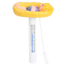 Pool Temperature Meter - Cute Lady Shape Floating Thermometer with Fahrenheit/Celsius Display and Hanging Sling for Swimming Pools