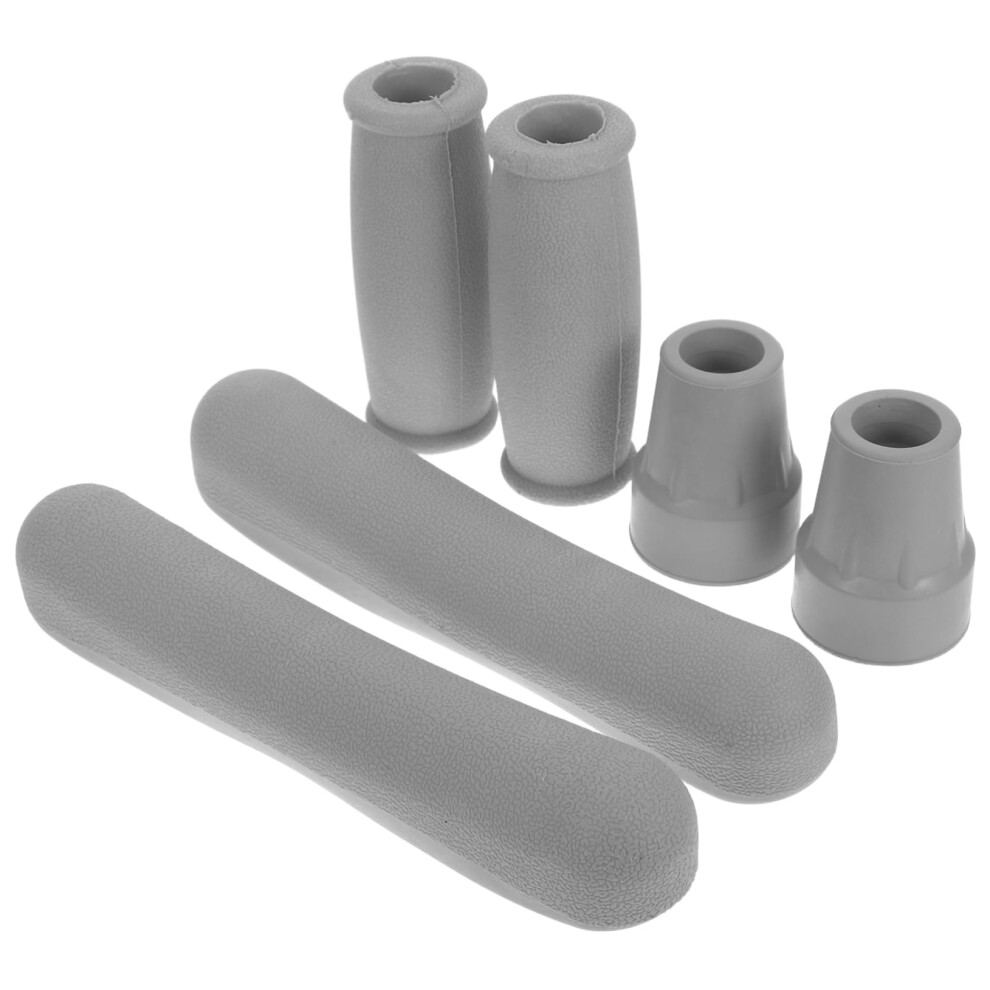 Crutch Accessories Kit 6pcs Universal Underarm Pads Handle Grips Walker Arm Pads Comfortable Durable Covers