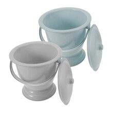 2-in-1 Plastic Urinal Bedpan with Odor-Proof Lid for Adults, Portable Toilet for Home, Hospital, and Travel Use