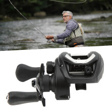 CC80 Wassertröpfchen Köder Angelrolle 7,5:1 Langstrecken-Mikro-Raft-Bait-rollen für das Spinnenangeln, Rechtsgriff
