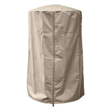 Patio Heater Cover Heavy Duty Beige Outdoor Winter Protection for Cylinder Pool Equipment 34 Inch Diameter