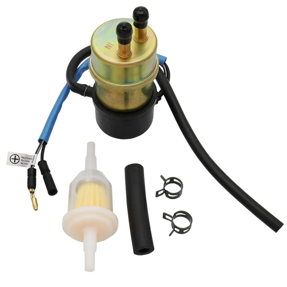 Electric Fuel Pump 12V For Kawasaki Mule 1000 2500 2510 2520 3000 3010 4X4 3020 Replacement 49040-1055 Kaf620 8Mm Inlet Outlet 6947110028491