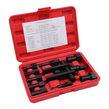 10pcs Motorcycle Internal Bearing Puller Tool Set 8-25MM, Blind Hole & Inner Insert Bearing Remover for Wheels