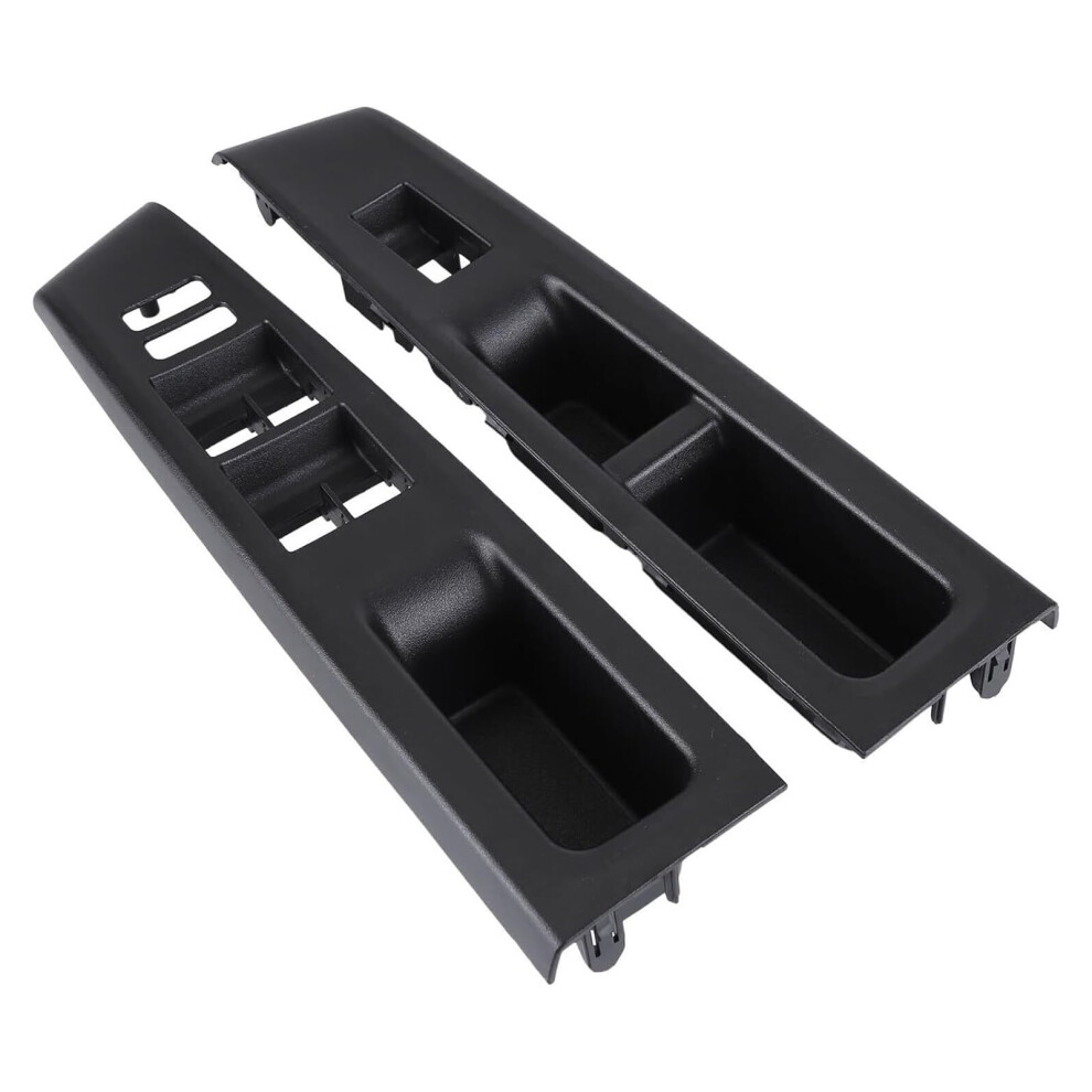 Front Armrest Upper Panel Door Glass Lift Switch Cover For Toyota Vitz 2010-2014, Compatible With 74231-52630-C0, 74232-52570-C0, 2Pcs 6493810617515