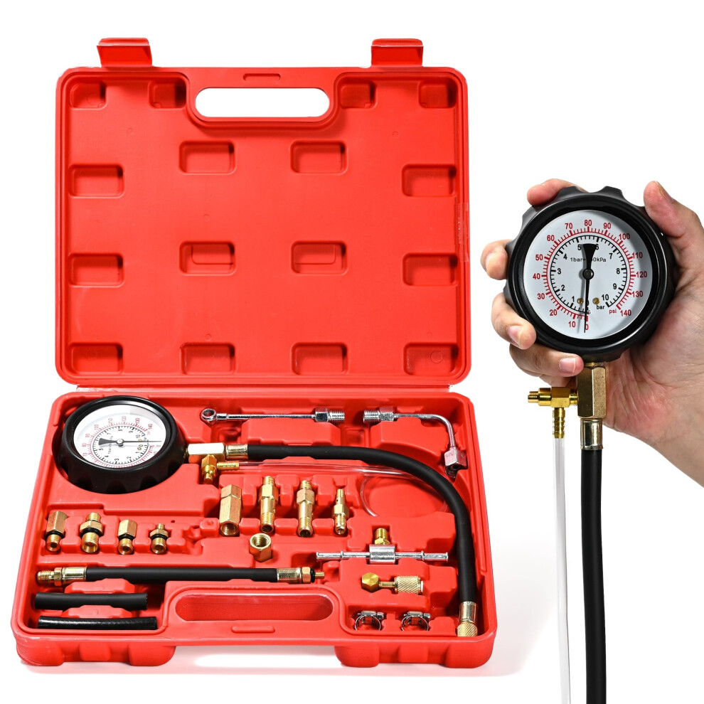 Diesel Fuel Pressure Gauge Kit For Petrol And Diesel Engines, Fuel Injector Diagnostic Tool With Accurate Pressure Readings 6947110029610