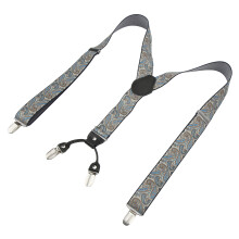 Versatile 1.4x45.3in Y Back Mens Suspenders with Sturdy Metal Clips