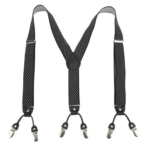 Adjustable Y Shaped Mens Suspenders 1.4x43.3in with Unique Patterns 1