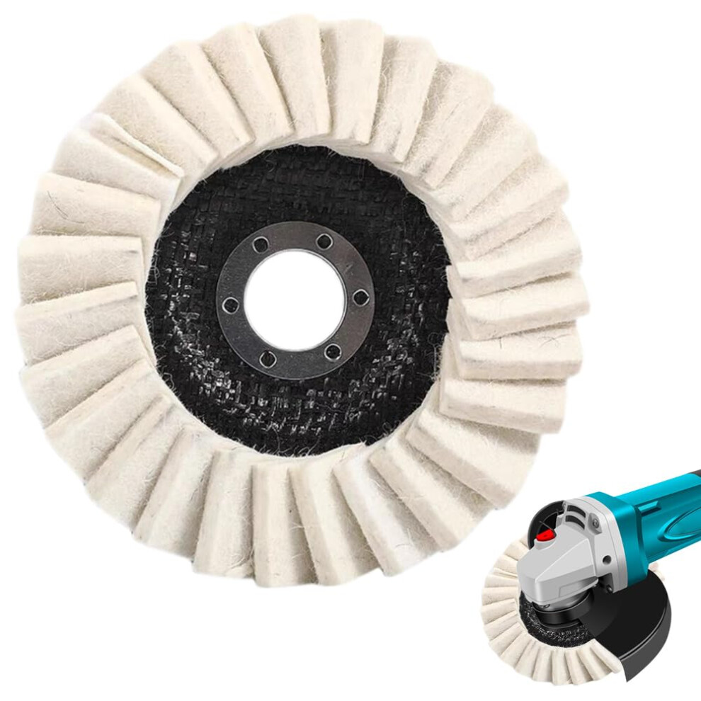 Wool Felt Flap Polishing Disc 3 Inch, 2025 New Compound Buffing Wheel Pad For Metal Marble Stone 6947110030036