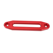 11.6in Aluminium Alloy Winch Fairlead for 12000 Lbs Towing with Synthetic Rope Compatibility - Red Cable Lead Guide