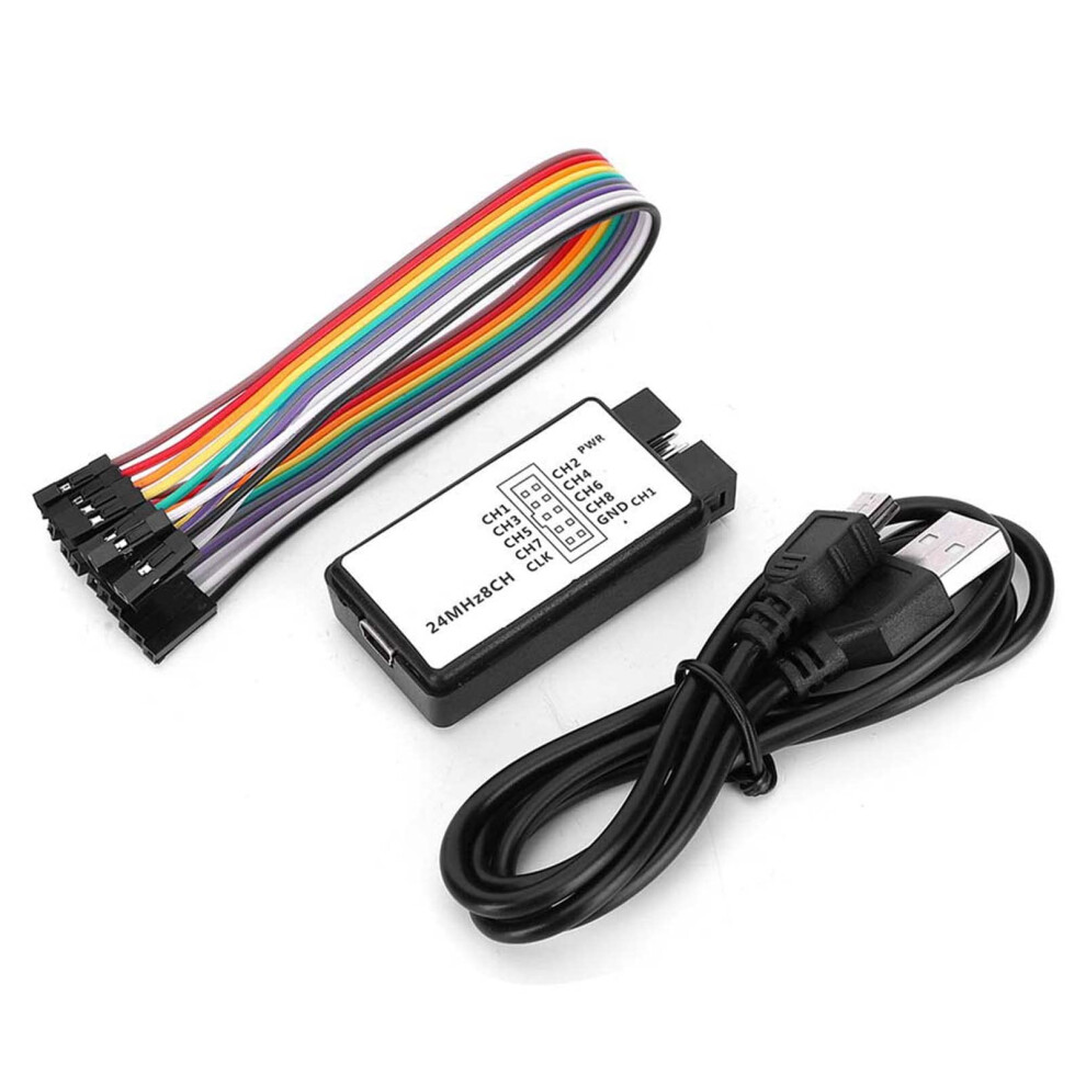 Usb Logic Analyzer 24Mhz 8 Channel Input Real-Time Data Upload Portable Device With Trigger Modes And Fine Workmanship 6482260580074