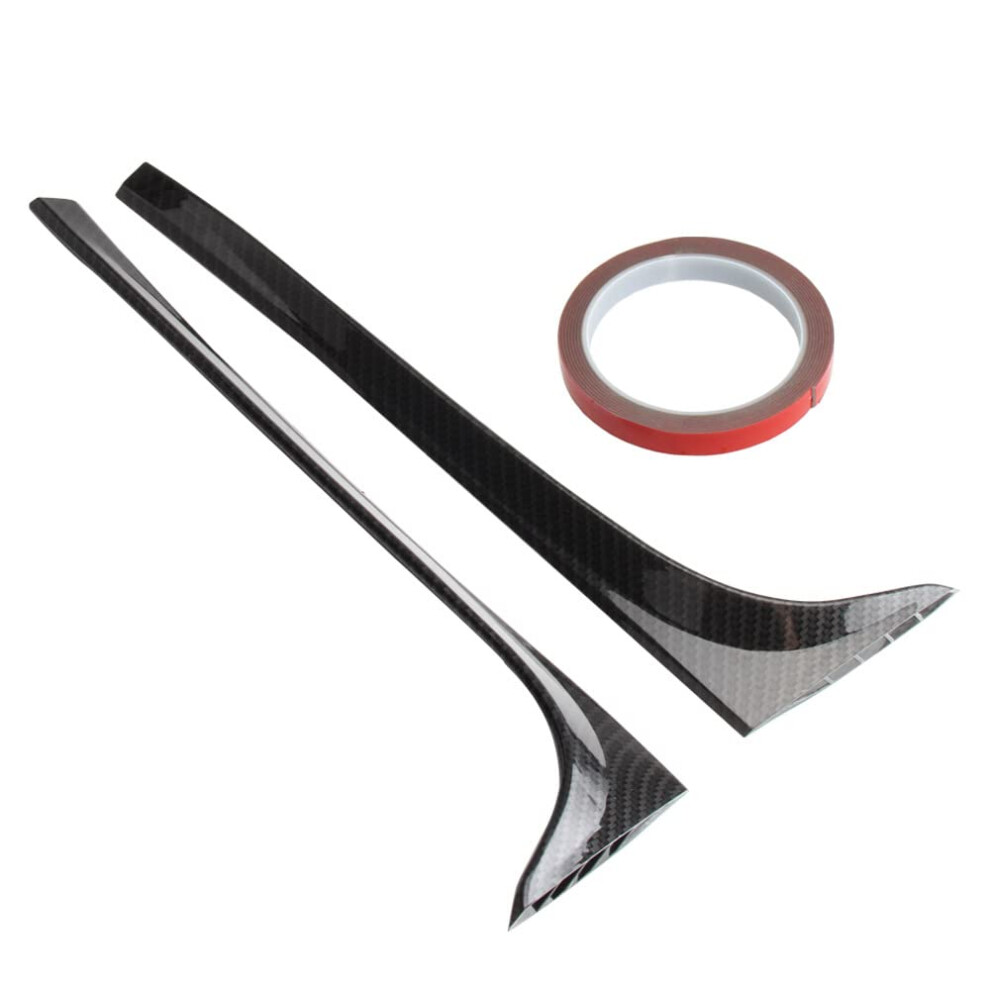 Rear Window Spoiler Side Wing Cover Trims For Vw Golf 7 7.5 Mk7 Mk7.5 2014-2018 Carbon Fiber 1.2T 1.6T Compatibility 6482260580142