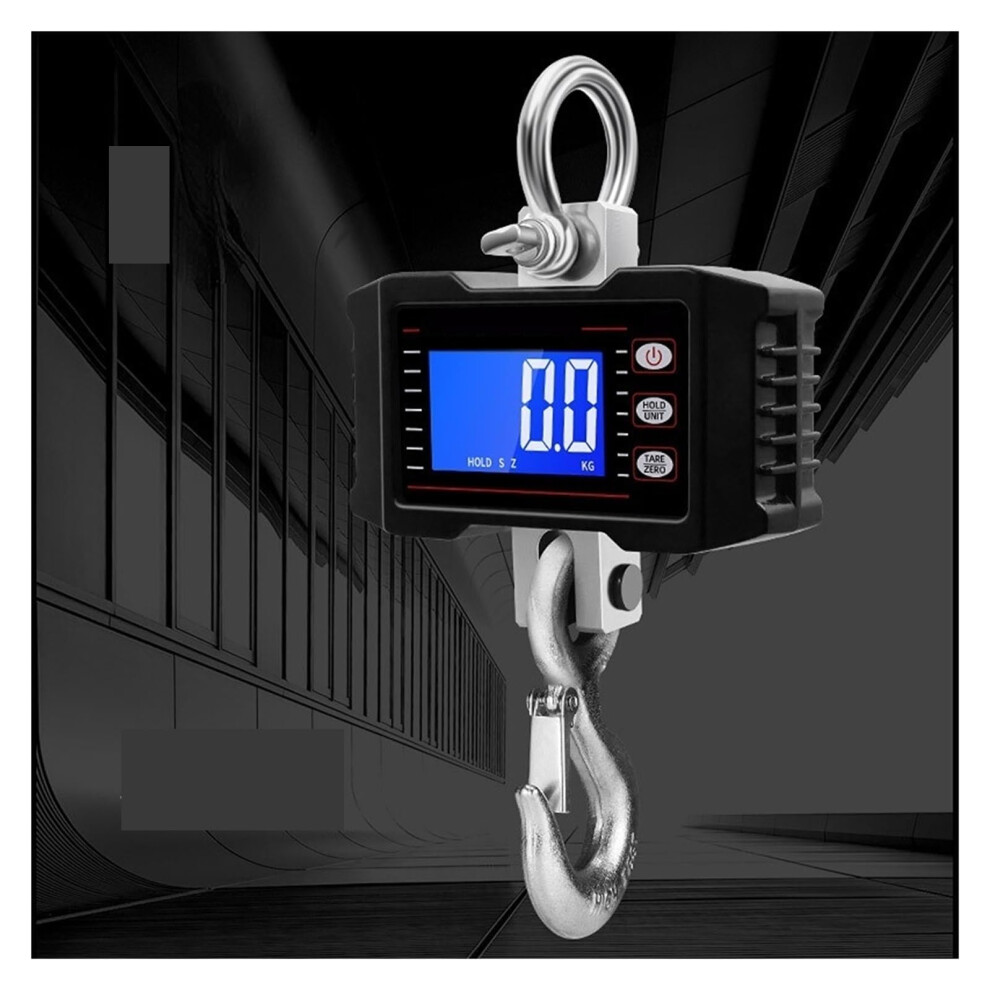 Hanging Scale, Digital Crane Scale 1000Kg/500Kg Heavy Duty Portable Hook Scale With Lcd Backlight For Construction Sites 6276012381923