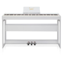 Digitalpiano vitt stående skåp utan lock