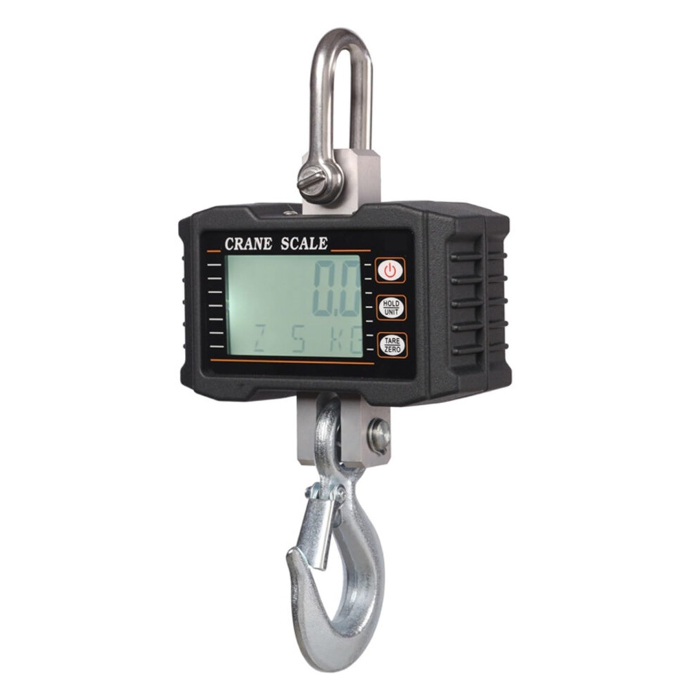 Hanging Scale, Digital Crane Scale 1000Kg/2200Lbs Heavy Duty Hook Scale With Lcd Backlight For Industrial Use In Construction Site (Black) 6482260580500