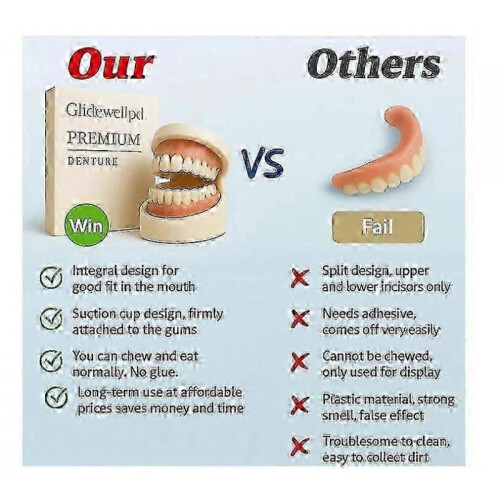 Premium Silicone Denture for Full Mouth Dentures Replacement Comfort 2