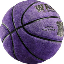 Adult NO.7 Purple Cowhide PU Basketball Match and Training
