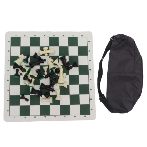 Schachset - PS Pieces, PU-Lederbrett, 35x35cm 1