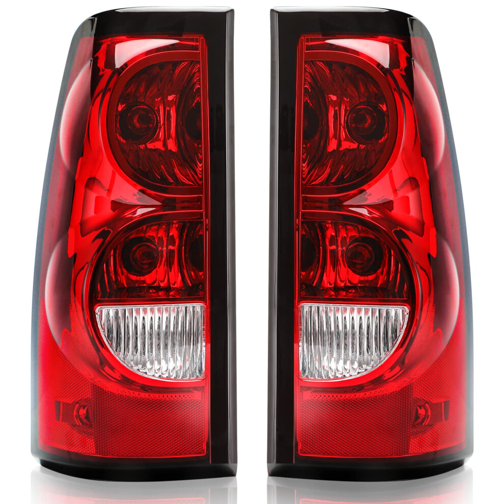 Tail Assembly For 2003-2006 Chevy Silverado 1500 2500 3500 Oe Replacement Taillights Driver And Passenger Side Light 6947110031217