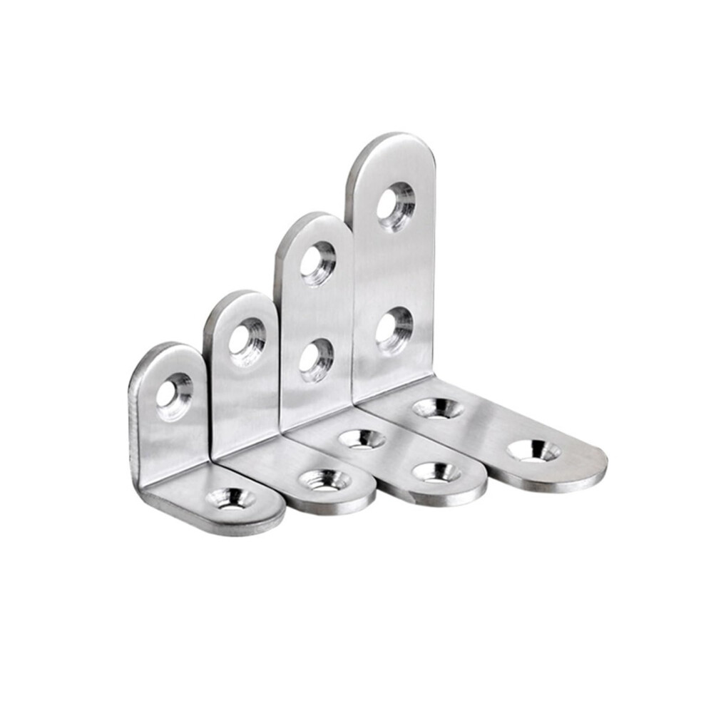 Stainless Steel 90 Degree Corner Brackets 2/5/6/8Pcs Fasteners For Wood Furniture Bedframe Jm13v1x8 6493810618598