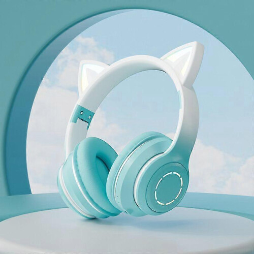 (green) Gaming Gradient Color Bluetooth Headset Wireless Gaming Headset