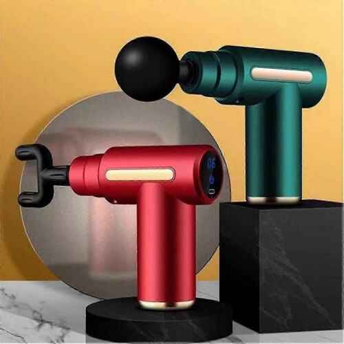 (Red) Home Use Massage Gun With 4 Massage Heads 6 Gears 1