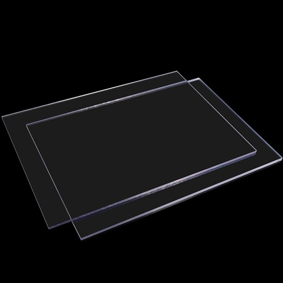 Clear Plastic Sheet - 3Pcs Polycarbonate Pvc Sheets 1-5Mm Thick, High Transparency Rigid Hard Board For Home Diy (4X100x100mm) 6947110032122