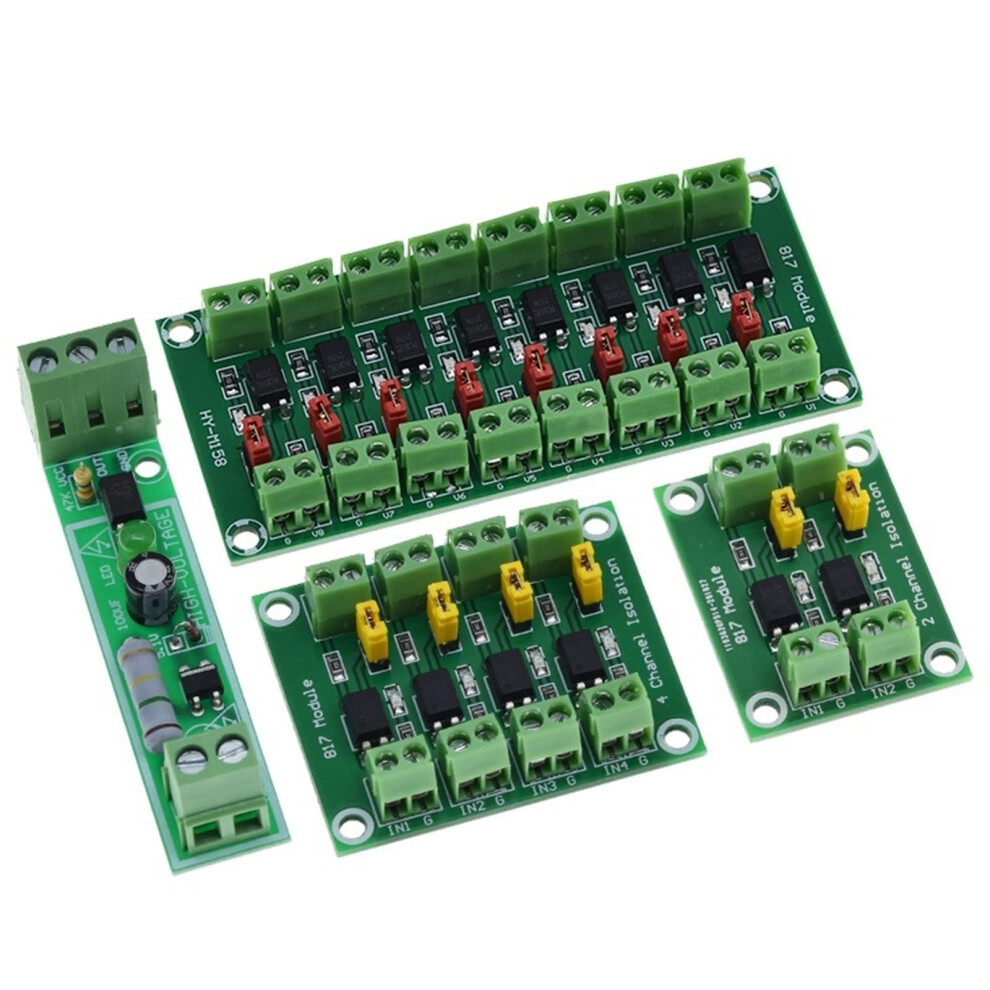 Pc817 Optocoupler Isolation Board 1 2 4 8 Channel Voltage Converter Module 3.6-30V Driver Photoelectric Isolated 1 Way 6276012382852