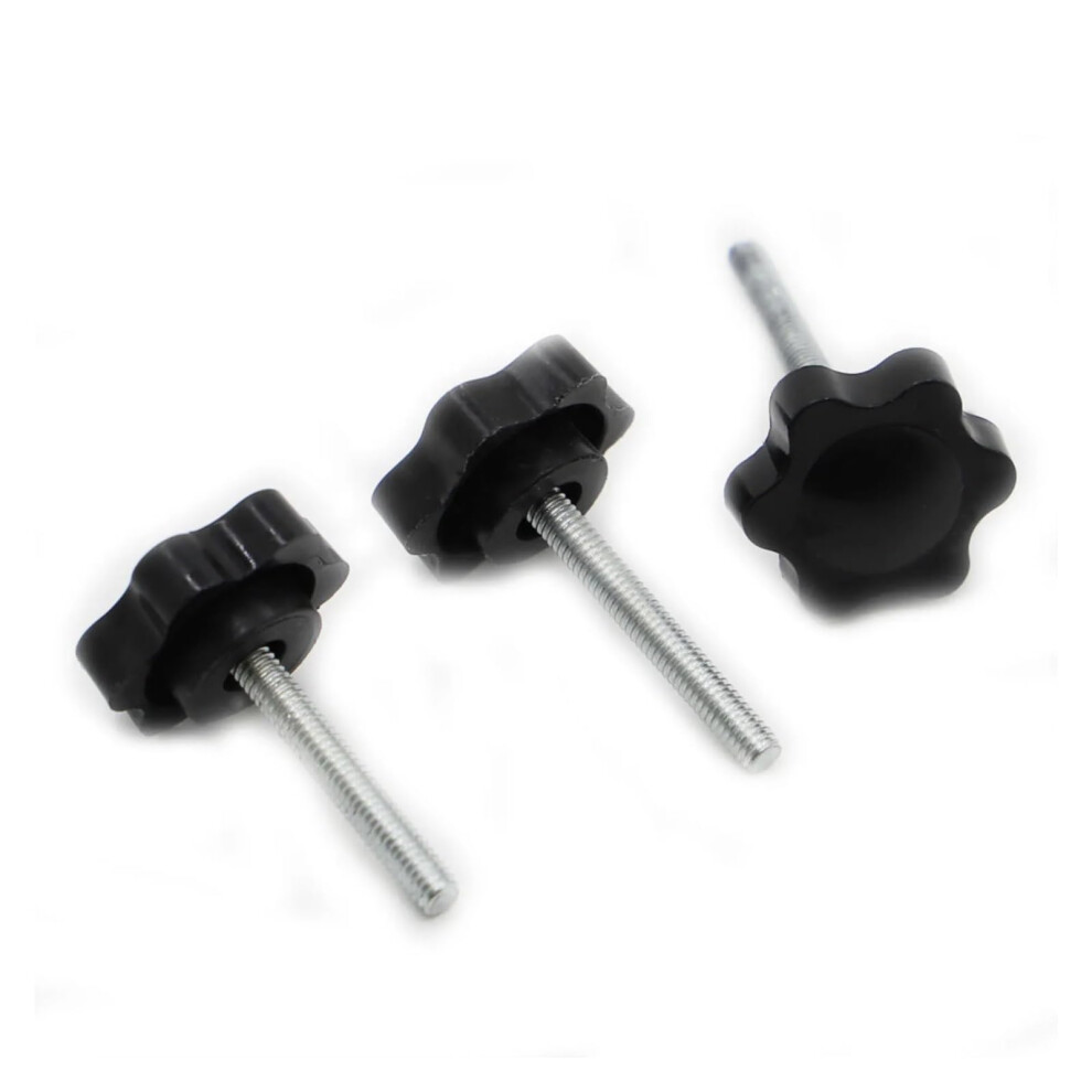M4 M5 M6 M8 M10 M12 Hand Tighten Screw Handle Bolt Thread Star Shaped Knob Carbon Steel 40Mm M5 5Pcs Clamping Nuts 6947110032269
