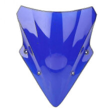 (Blue) For Kawasaki Ninja 650 Ex650 Er6f 2017 2018 2019 Double Bubble Street Bike Windscreen BV