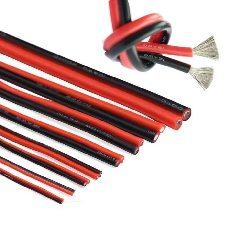 Copper Wire 10M 22 Awg 2 Pin Extension Cord Soft Silicone Heatproof Cable For Equipment Accessories 6482260581767