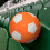 (orange-white) No. 5 Curved Arc Magic EVA  Soccer ball for Match Training 3