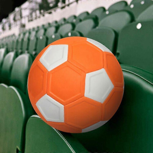 (orange-white) No. 5 Curved Arc Magic EVA  Soccer ball for Match Training 2