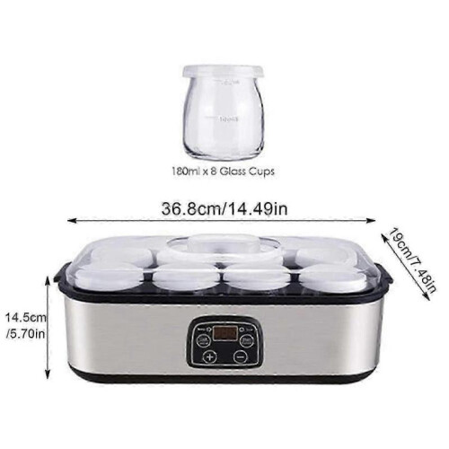 (EU) Adjustable temperature and time probiotic yoghurt maker 1
