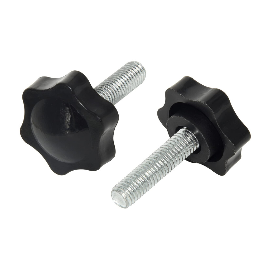 Clamping Screw Knob Set 10 Pcs M8 X 25Mm 1.27" Diameter 5/16" Thread Length 25Mm For Machinery And Equipment 6482260582030