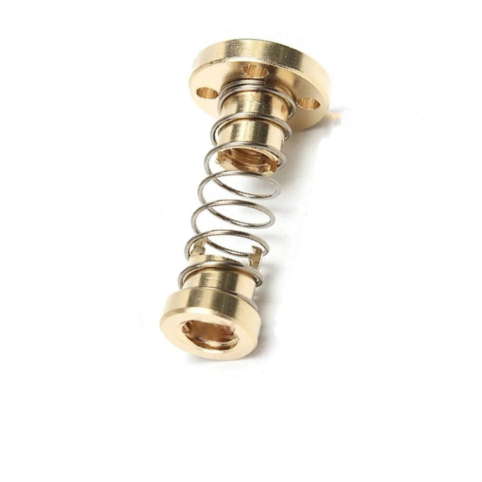 Threaded Backlash T8 Screw Rod 2Mm Pitch Brass Nut Anti Backlash Spring Nut 4Mm Lead Trapezoidal Screw Rod 6482260582139