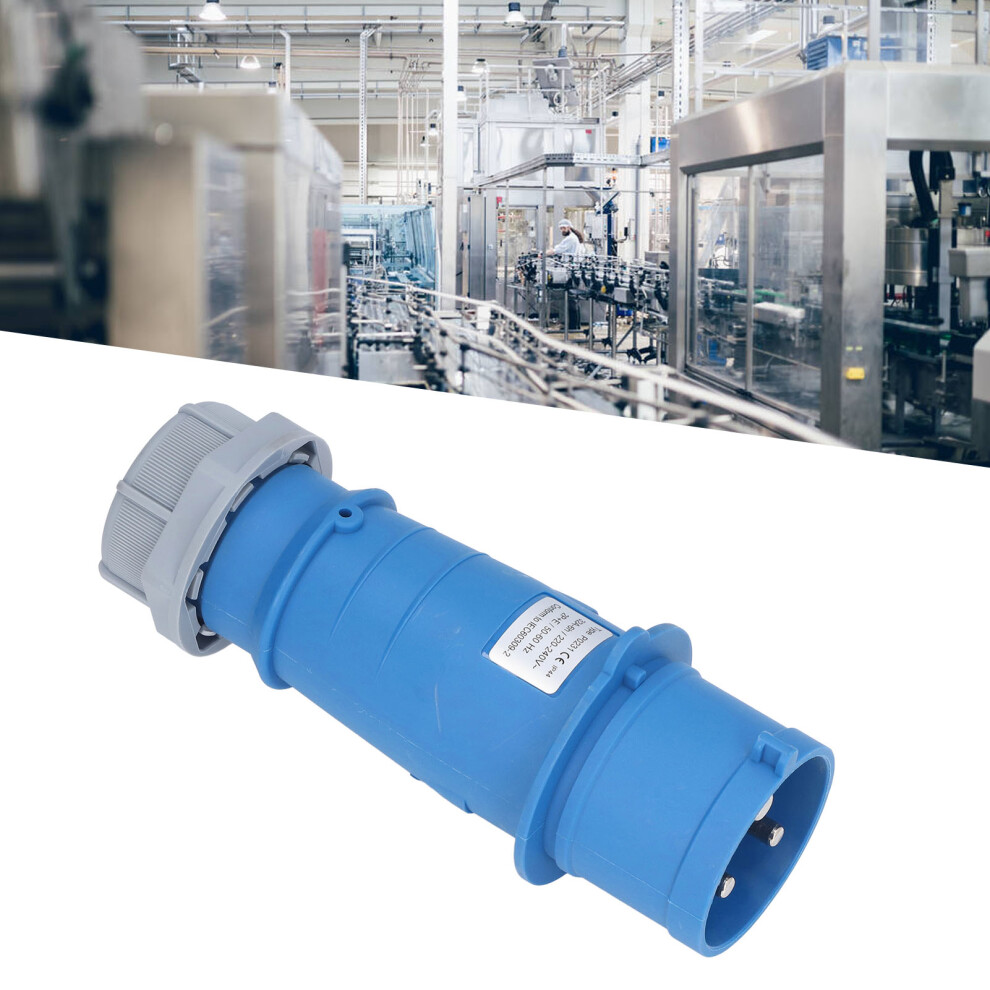 IP44 32A AC 220-240V Industrial Socket with Brass Contacts 2P+E