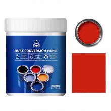 (500g, Red) Weatherproof Rust Converter Paint for Metal, Rust Conversion Paint, WaterBased Industrial Antirust painting
