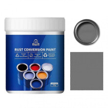 (300g, Grey) Weatherproof Rust Converter Paint for Metal, Rust Conversion Paint, WaterBased Industrial Antirust painting
