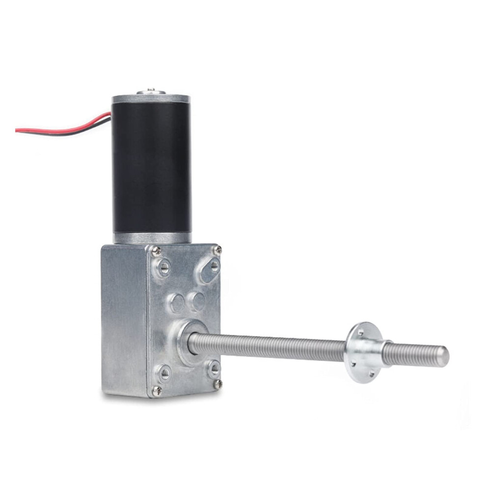 Diy Small Electrical Motors Worm Gear Motor 116Mm Length 8Mm Diameter 7N.m Maximum Torque 12V-24V Dc 470 Rpm Cw/Ccw 6276012383606