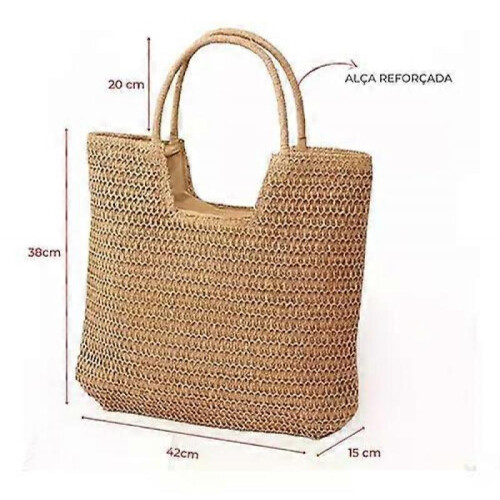 Handwoven Straw Beach Handbags for Women 1