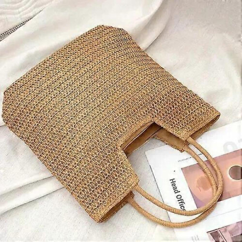 Handwoven Straw Beach Handbags for Women 2