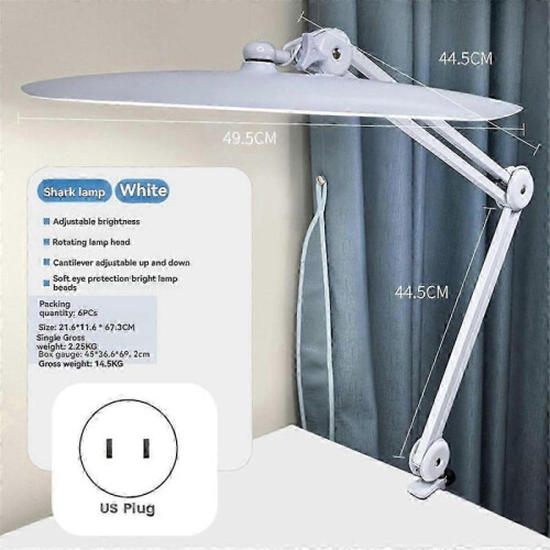 LED Lamp with Clamp 117 Pcs SMD 4 Level Brightness Task Light for Home Office Nail Technicians 2