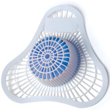 Non Para Urinal Screen with Deodorizer Block, 3 oz, Lasts 30 Days or 2000 Flushes, Pliable Debris Trapping, Pack of 12
