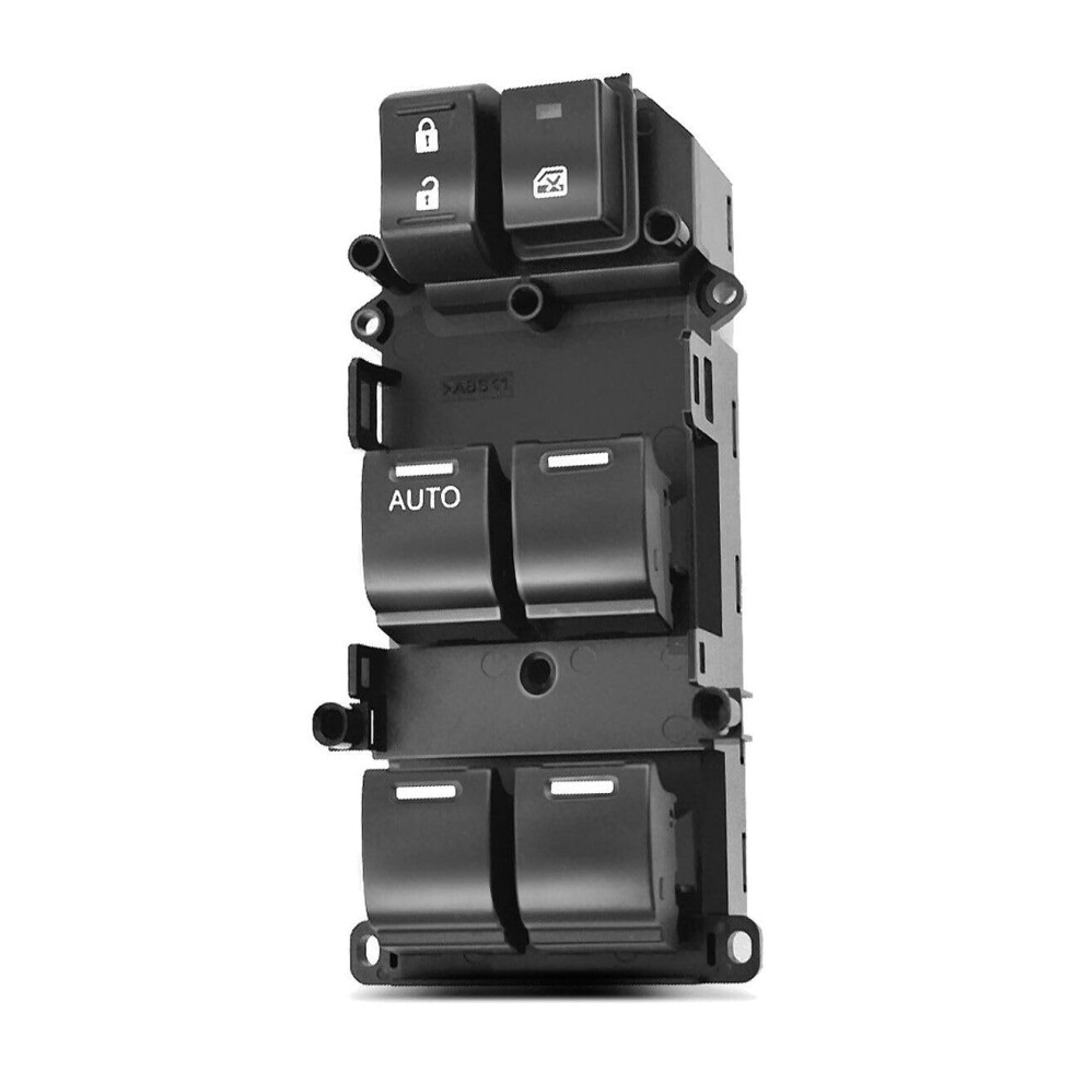 Power Window Switch Front Driver Left For 2008-2012 Honda Accord 2.4L 3.5L 6 Button 37 Blade Oem Replacement Black 6947110033921